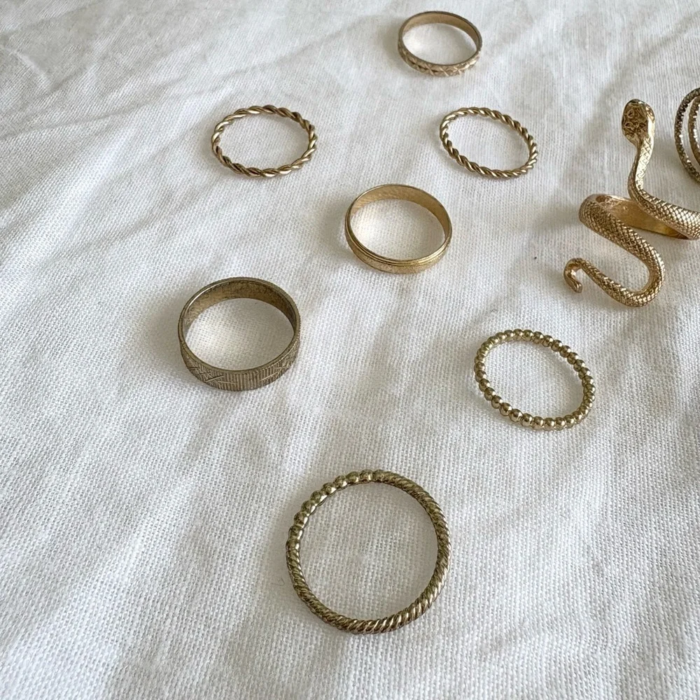 Wild Fable Gold Ring Set